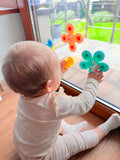 Set of sensory spinning toys